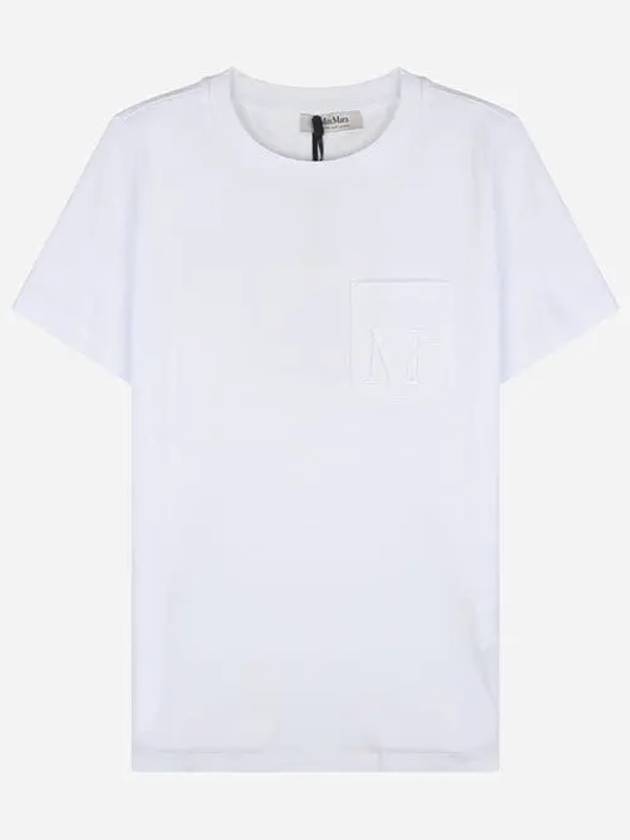 Madera Cotton Short Sleeve T-Shirt White - MAX MARA - BALAAN 2