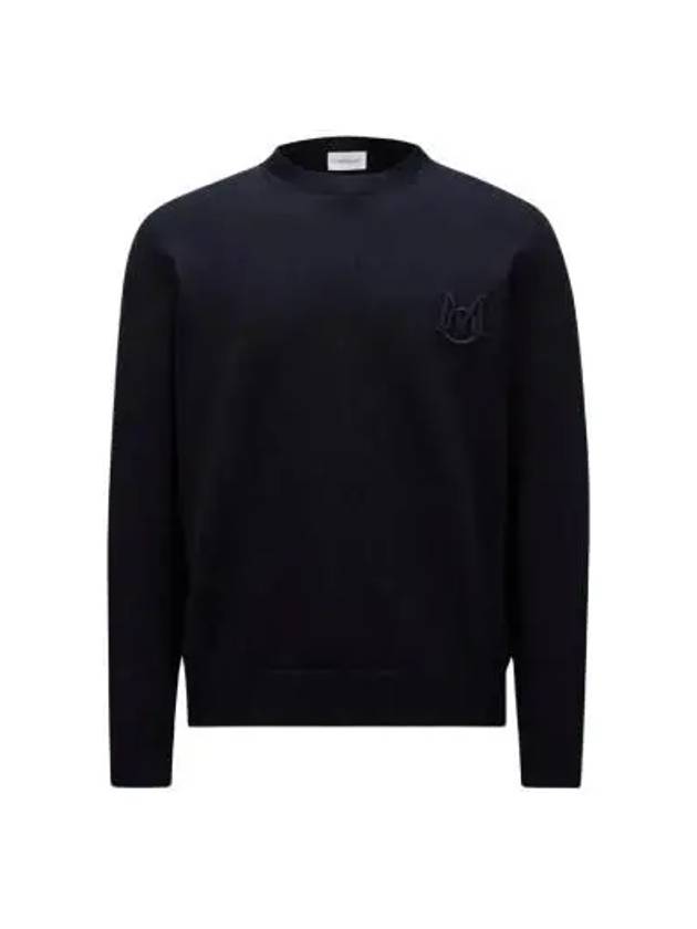 logo patch round knit 9C00002 M1113 742 - MONCLER - BALAAN 1