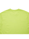 Men's Logo Print Cotton Short Sleeve T-Shirt Green - MSGM - BALAAN 8