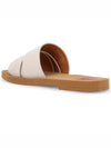 Woody Logo Leather Flat Slippers Wild Grey - CHLOE - BALAAN 4