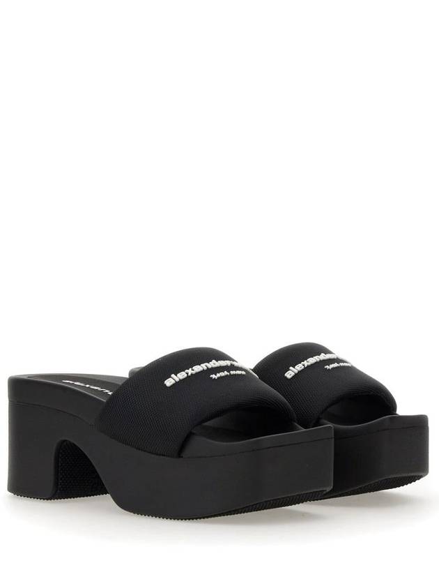 Alexander Wang Slide Platform Sandal With Logo - ALEXANDER WANG - BALAAN 5