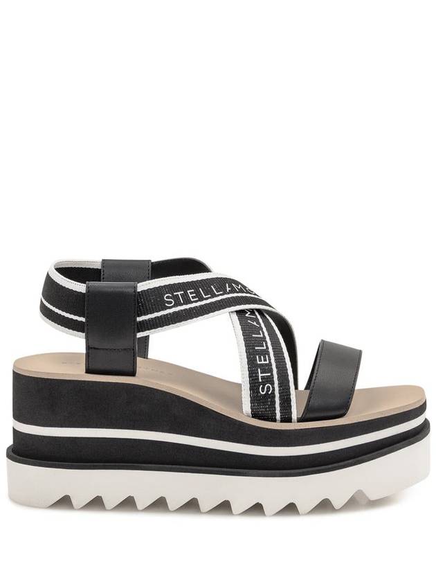 striped platform sandals black - STELLA MCCARTNEY - BALAAN 2