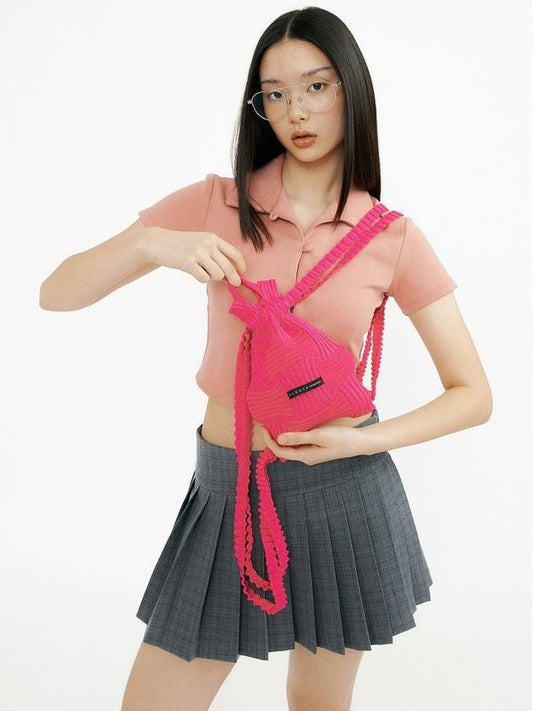 Mini bow backpack pink - PLEATSMAMA - BALAAN 1