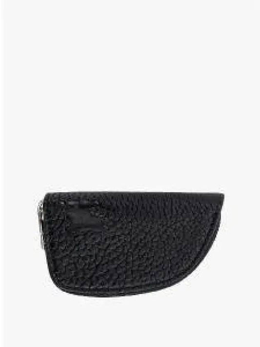 Shield Leather Coin Purse Black - BURBERRY - BALAAN 2