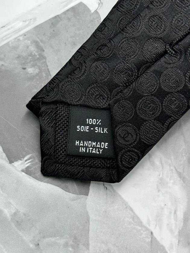 CC logo 24K season tie silk black AAA471 - CHANEL - BALAAN 3