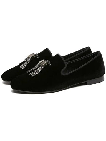 Men's Tassel Black Loafers EU4001 NERO - GIUSEPPE ZANOTTI - BALAAN 1