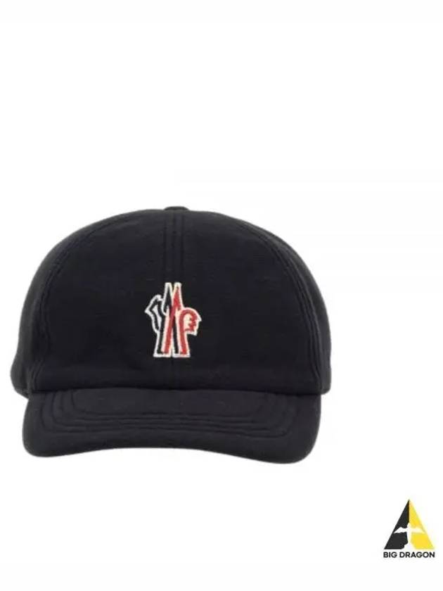 3B00004 89AK8 999 Grenoble Logo Patch Cap Hat - MONCLER - BALAAN 1