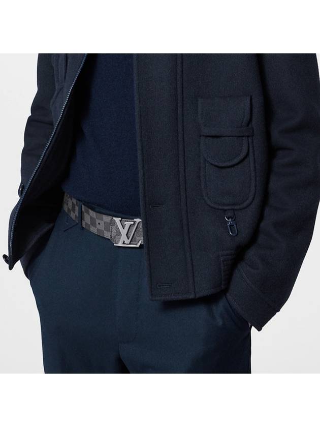 LV Initial 40MM Reversible Leather Belt Graphite - LOUIS VUITTON - BALAAN 6