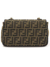 8BR793 Brown FF Logo Jacquard Fabric Baguette Chain Medium 2WAY - CELINE - BALAAN 4