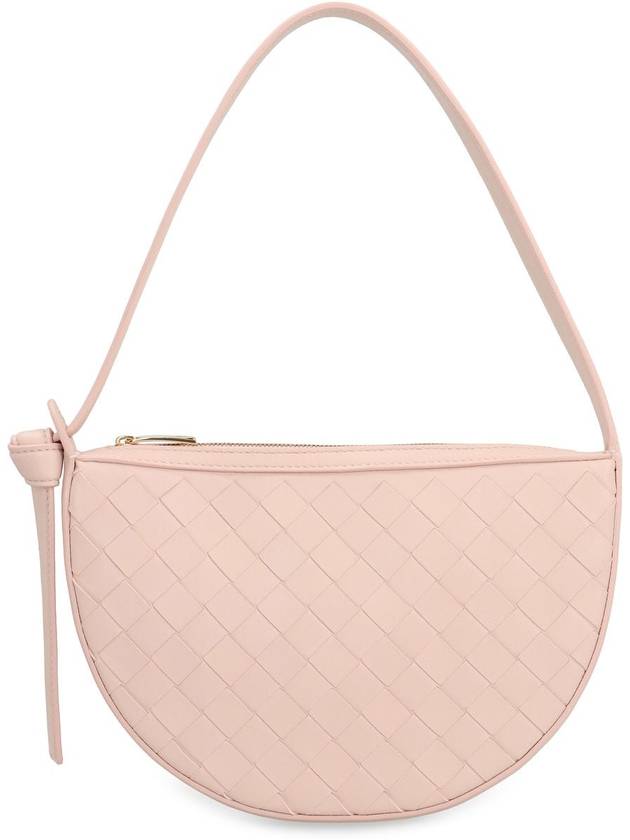 Intrecciato Sunrise Small Shoulder Bag Pink - BOTTEGA VENETA - BALAAN 3