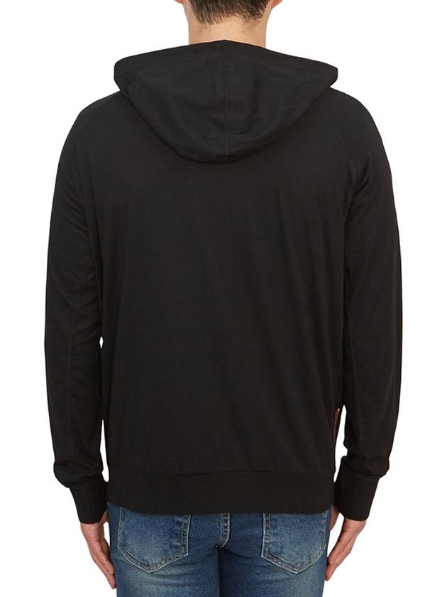 Cotton Jersey Zip Lounge Hoodie Black - PAUL SMITH - BALAAN 5