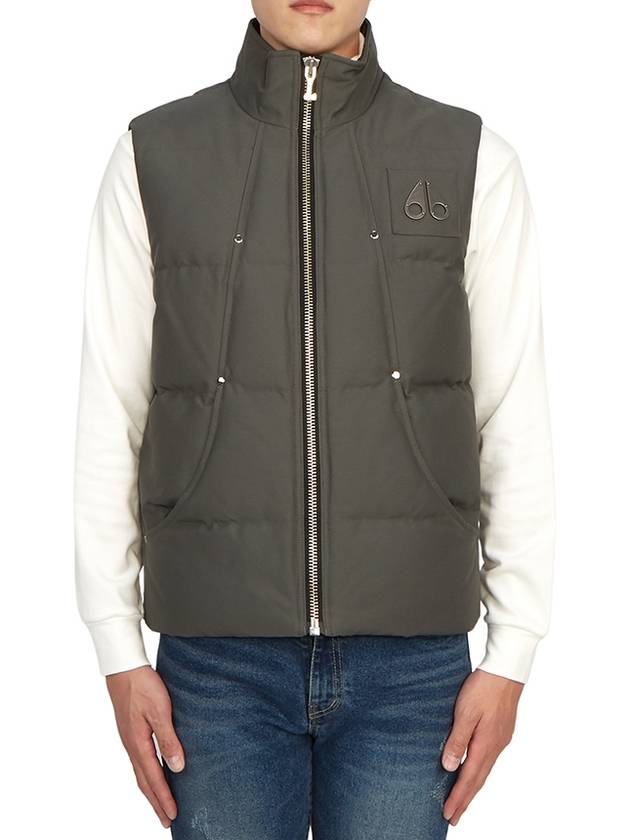 Logo Montreal Padded Vest Green - MOOSE KNUCKLES - BALAAN 4