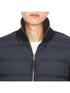 Padded Wool Blend Cardigan Navy - MONCLER - BALAAN 9