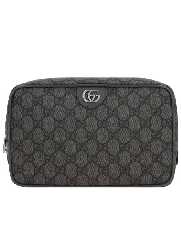 Ophidia GG Cosmetic Case Gray Black Supreme 760019UULBN1244 - GUCCI - BALAAN 2