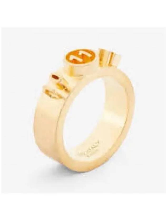 Number Engraved Logo Metal Ring Gold - MAISON MARGIELA - BALAAN 2