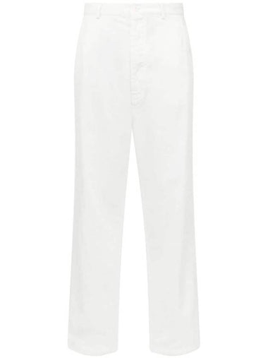 Mm6 Maison Margiela Bull Cotton Trousers - MAISON MARGIELA - BALAAN 1