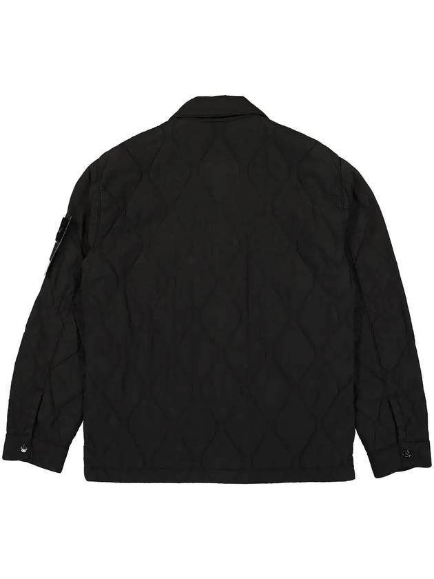 Q0633 50 Fili Nylon Padding Cotton Shirt Jacket Black - STONE ISLAND - BALAAN 4