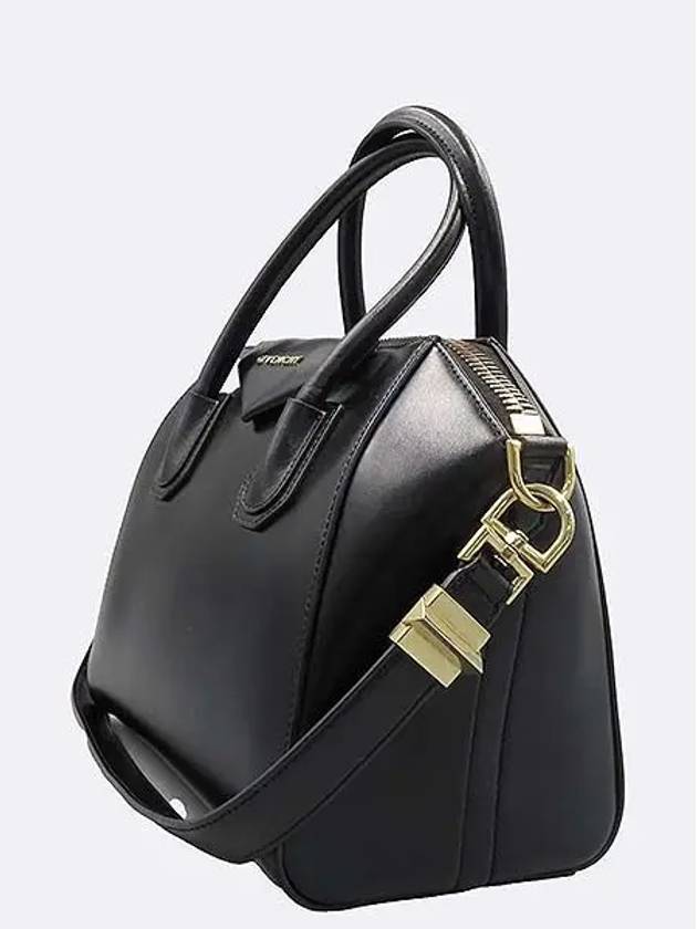 Black Glossy Antigona Small Tote Bag Shoulder Strap 2WAY - GIVENCHY - BALAAN 3