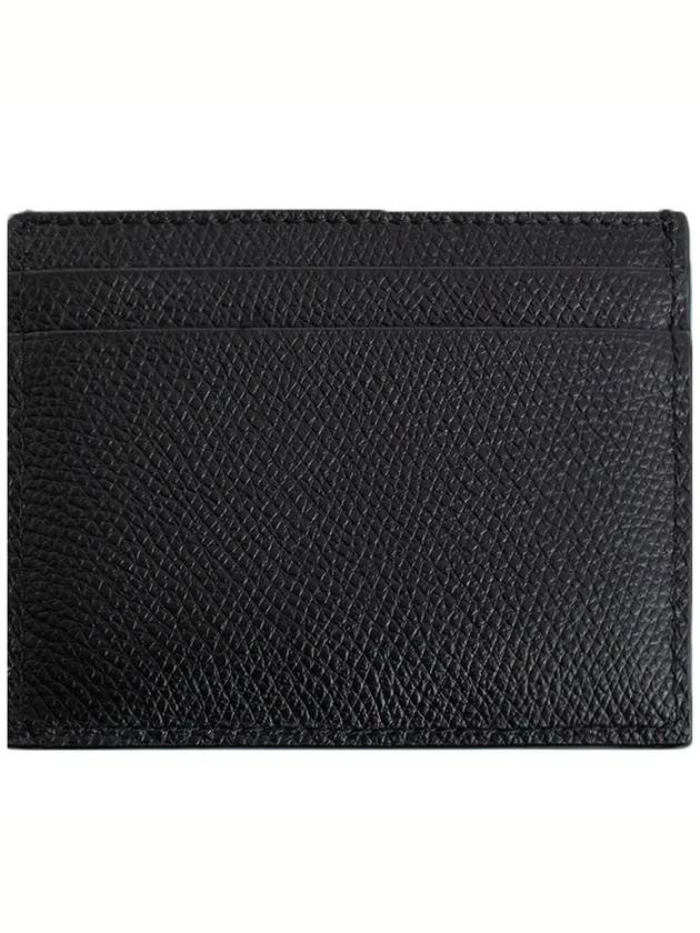 V Logo Signature Card Wallet Black - VALENTINO - BALAAN 4