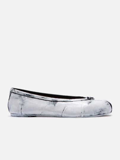 Tabi Leather Ballerina Flat Shoes White - MAISON MARGIELA - BALAAN 2