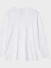 Silk Blended U-Neck Short Sleeve T-Shirt White - NOIRER - BALAAN 4