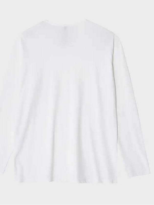 Silk Blended U-Neck Short Sleeve T-Shirt White - NOIRER - BALAAN 4