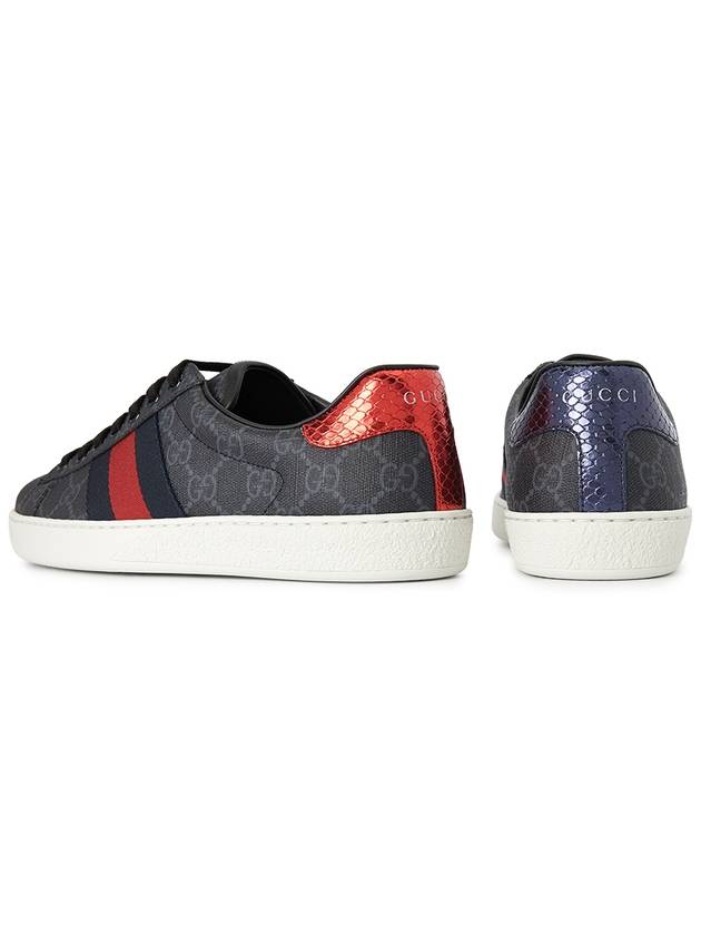 Ace GG Supreme Low Top Sneakers Black - GUCCI - BALAAN 7