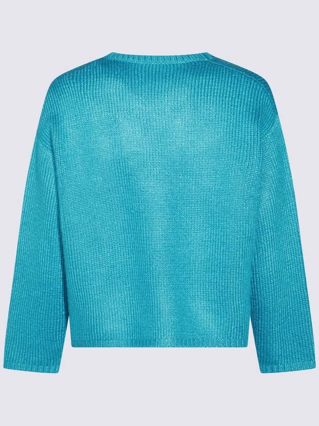 Valentino Garavani Sky Blue Silk Sweater - VALENTINO - BALAAN 3