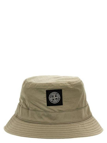 Econyl Regenerated Nylon Bucket Hat Beige - STONE ISLAND - BALAAN 1