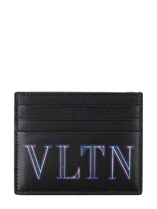 VLTN Neon Card Wallet Black - VALENTINO - BALAAN 2