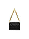 1BD292 2DMO F0002 System Nappa Padded Patchwork Triangle Logo Chain Shoulder Bag - PRADA - BALAAN 5