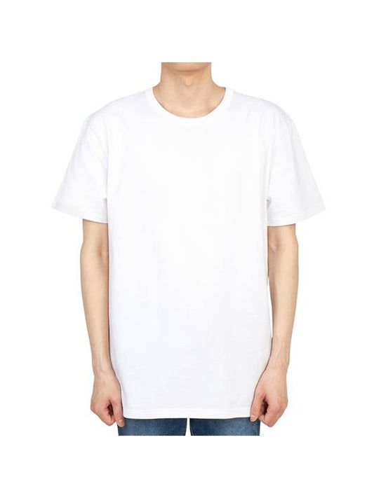 Back Graffiti Logo Short Sleeve T-Shirt White - ALEXANDER MCQUEEN - BALAAN 1