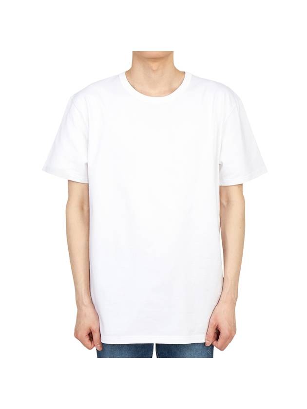 Back Graffiti Logo Short Sleeve T-Shirt White - ALEXANDER MCQUEEN - BALAAN 2