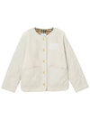 Kids Logo Patch Fleece Quilting Jacket 8064250 - BURBERRY - BALAAN 2