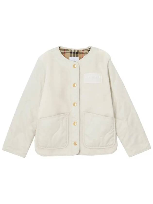 Kids Women s Logo Patch Fleece Quilting Jacket 8064250 - BURBERRY - BALAAN 2