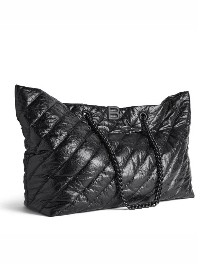 Crush Large Quilted Carry All Tote Bag Black - BALENCIAGA - BALAAN 3