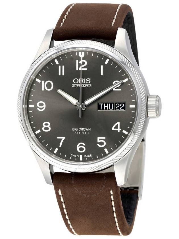 Oris Big Crown Pro Pilot Automatic Grey Dial Men's Watch 752-7698-4063BRLS - ORIS - BALAAN 1