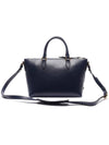 Vitello Embossed Logo Tote Bag Navy - PRADA - BALAAN 5