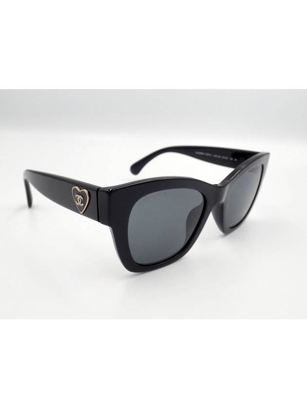 Eyewear Heart Logo Square Sunglasses Black - CHANEL - BALAAN 4