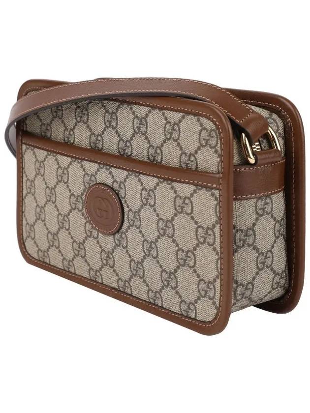 GG Interlocking Mini Cross Bag Brown - GUCCI - BALAAN 3