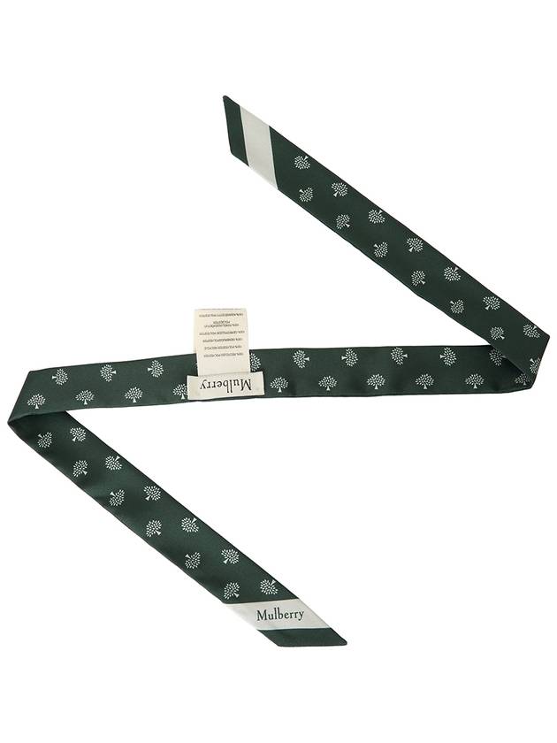 Small Skinny Scarf Green - MULBERRY - BALAAN 4