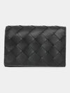 Intrecciato Card Wallet Black - BOTTEGA VENETA - BALAAN 4