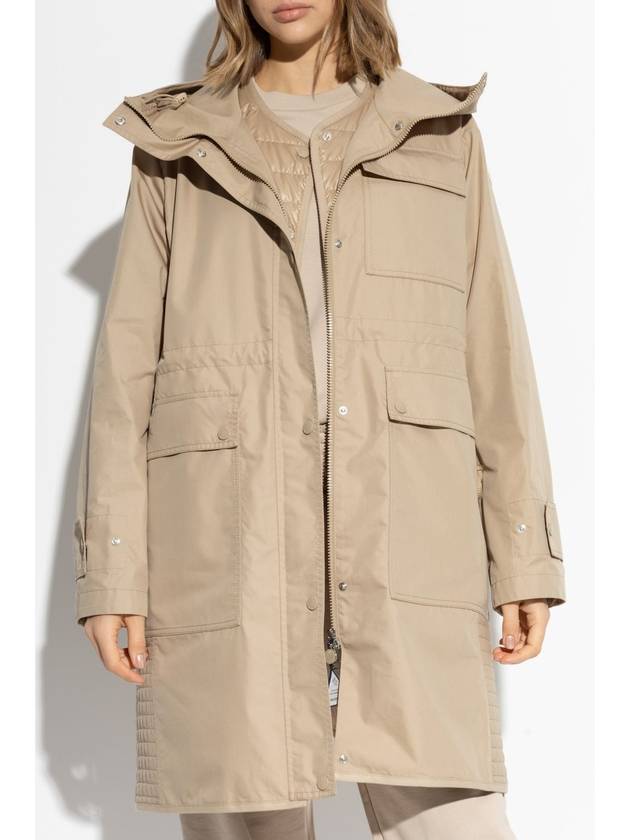 Moncler Coat With Down Vest, Women's, Beige - MONCLER - BALAAN 3