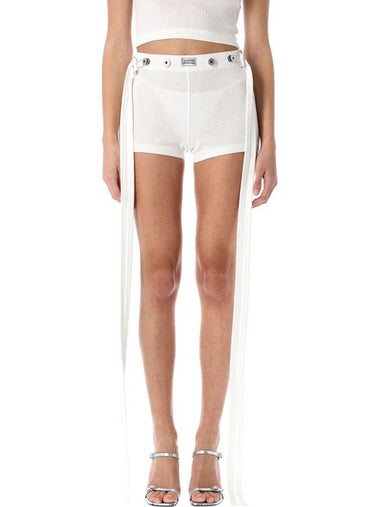 Jean Paul Gaultier The White Patch Shorts - JEAN PAUL GAULTIER - BALAAN 1