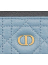 Dior Caro Freesia Card Wallet Two Tone Sky Blue - DIOR - BALAAN 3