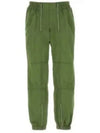 Zipper Detail Nylon Track Pants Green - BOTTEGA VENETA - BALAAN 2