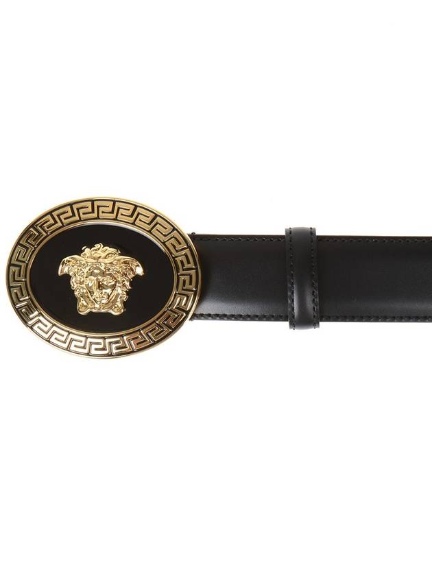 leather belt DCU4949DVTP1NERO BLACK - VERSACE - BALAAN 4