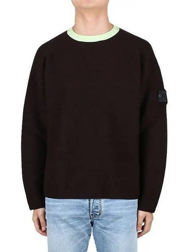 Wappen Patch Shadow Wool Knit 77195042U V2076 1108502 - STONE ISLAND - BALAAN 1