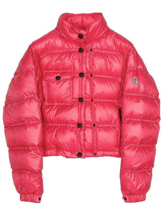 Grenoble Anras Logo Patch Down Padding Pink - MONCLER - BALAAN 2