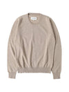 Men's Stitched Cashmere Wool Knit Top Beige - MAISON MARGIELA - BALAAN 1